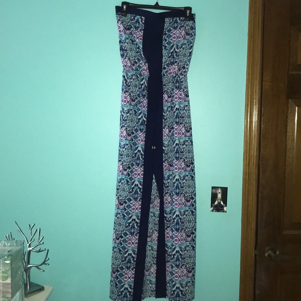 Patterned Maxi Dress with bright tropical colors